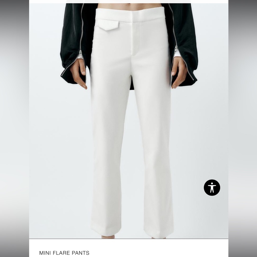 Zara White Trousers